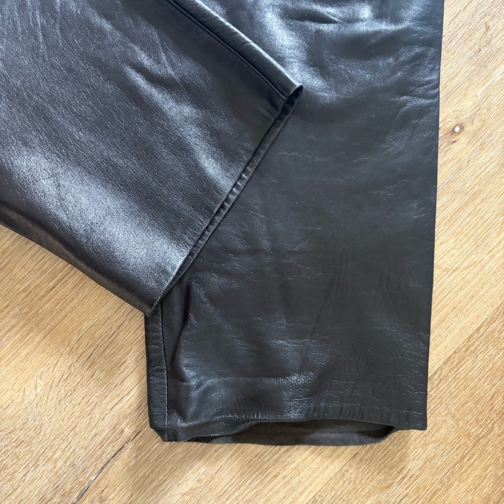 Vintage Genuine Leather Barrel Leg Pants - Picture 2 of 9